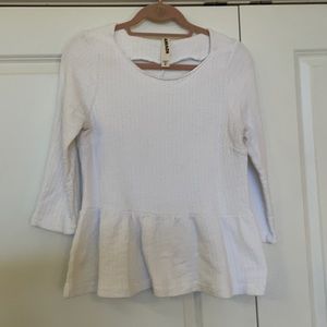 Anthropologie peplum top